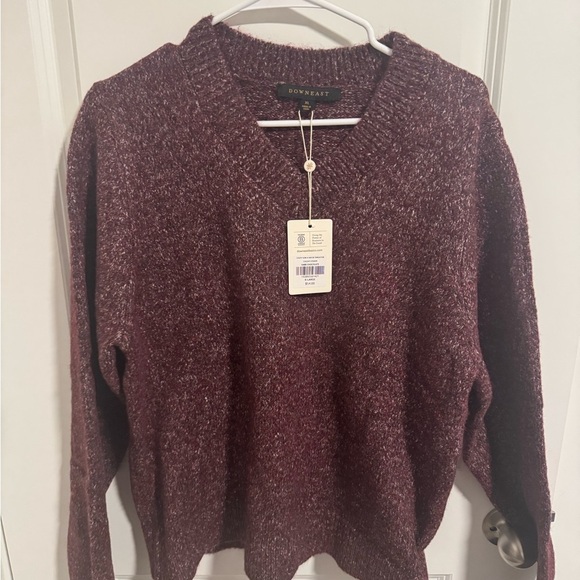 Cozy Szn V-Neck Sweater - XL/ L - Dark Chocolate - Picture 2 of 4